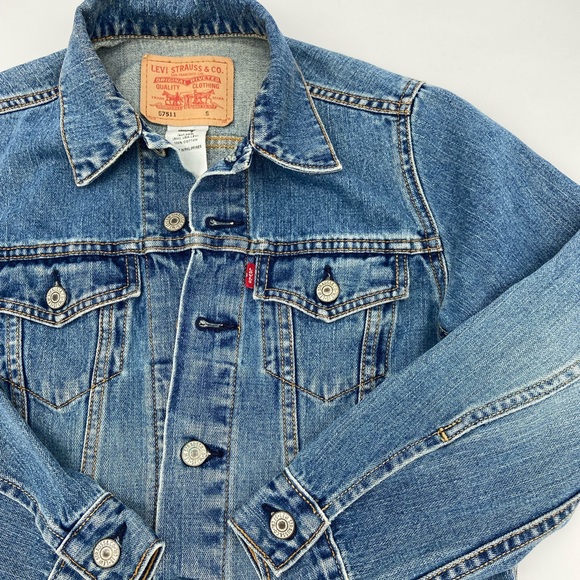 Levi’s Trucker Jean Jacket 90’s Style - Picture 4 of 6
